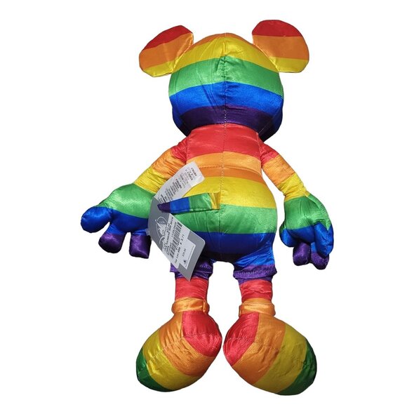 Disney Store Rainbow Collection Mickey Mouse 16 inch Plush Stuffed Animal Toy - Picture 3 of 7